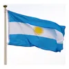 Drapeaux argentins pays drapeaux nationaux 3'X5'ft 100D Polyester livraison gratuite de haute qualité avec deux œillets en laiton