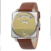 Nuevos relojes de lujo de moda 38 mm Unisex Mujer Reloj para hombre Movimiento de cuarzo Relojes de pulsera de cuero de acero inoxidable montre de luxe Con b180I