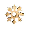 18in1 Flake Snowflake Multitool en acier inoxydable combinaison de cartes multitools compacte cadeau de bouteille portable pour mari Boyfri8074766