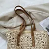 Modieus Emmer Crossbody Strozak Dames Ontwerpers Tassen vakantie reistas Breigaren Stro Canvas Geen Veelzijdig Zachte strandhandtas aan zee Koppeling GM-maat