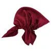 Autre maison Textile Simulation Silk Satin Night Cap Triangle Caps Elastic Caps Dames Configuration Chapeaux Haps Haps Hats HomeSs Wh0320