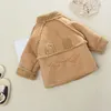 Winnter Mädchen Jacke Dicke Jacke Jungen Plus Samt Baby Strickjacke Mädchen Wolle Wintermantel Jungen Lange Wollmantel LJ201203