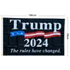 Le plus récent 90 * 150cm Trump Flag 2024 America Election Polyester Digital Print Flags Keep America Great Again Ivanka Decor Banner LJJP822