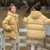 Pinkyisblack capuche femmes hiver doudoune manteau plus taille 2xl court épaissir chaud coton rembourré manteau d'hiver femmes vêtements 201120
