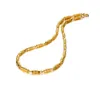 Joyas talladas de bambú gruesas exageradas, collar de oro dominante para hombres, Joyas chapadas al vacío de oro de 18 quilates de cobre ambiental, Joyas masculinas