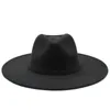 9,5 см шириной шляпы Brim Women Formal Hat Men Jazz Top Hat Mens Panama Lady Fedora Caps Женщина мужчина зимняя мода.