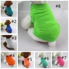 Собачья одежда Pet T Roomts Summer Solid Dog Одежда мода топ -рубашка жилет рубашка хлопковая одежда для щенка