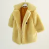 2020 faux bont kinderen jas warm winterjas baby meisjes dikke kinderen bovenkleding fleece peuter meisje windjack sneeuwkleding LJ201125