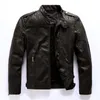 Herrläderjackor Autumn Casual Motorcykel PU JACKE Män Fleece Warm Biker läderrockar Male Outwear Brand Clothes 201128