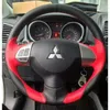 Coprivolante cucito a mano in pelle personalizzata fai-da-te per Mitsubishi ASX lancer Outlander Pajero v7 antiscivolo confortevole