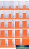 100 stks Oranje Plastic Tas Self Seal Herbruikbare Stofdichte Sundries Ambachten ZIP LOCK ZIPPER Opslagpakket