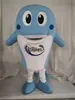 Kostymer högkvalitativa riktiga bilder Dolphin Mascot Costume For Party Cartoon Character Mascot Costumes Free Frakt Support Custo