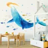 아이들을위한 큰 고래 벽 스티커 크리 에이 티브 비닐 아트 데칼 babys 룸 장식 수중 세계 침실 장식 벽화 벽 전사 201201