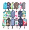 24 colors nylon eco shopping storage bag durable reusable food grocery bags girls outdoor phone bag newest printing floral shopping tote