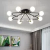 Plafonniers éclairage LED moderne luminaires minimaliste nordique maison déco verre lampe salon cuisine accessoires