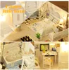 DIY Doll House Miniature Dollhouse Wooden House Furniture Kit Casa DIY Mini House Toys for Children Birthday Gift M16 M21 201217