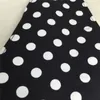 Lovely Retro Aprons for Women Cute Adjustable Cotton Sexy V-Necked Polka Dot Black Apron Classic Big Wave LJ200815