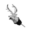 New style Big Deer Head Stoppers Bar tools Server Red wine Bottle Cork Stopper Wine Pourer Aerator