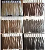 Yeni 100g 40 adet Doğal Siyah Kahverengi Sarışın Remy Bant İnsan Saç Uzantıları Mini Cilt Atkı