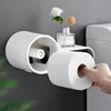 방수 욕실 주최자 선반 샴푸 비누 롤 용지 WC 스토리지 랙 벽 마운트 가정 용품 액세서리 220211