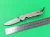 High End Small Folding Knife VG10 Damascus Steel 58HRC Blade CNC Titanium Alloy Handle EDC Cutting Tools