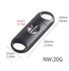 Plastic Handle Stainless Steel V Shaped Blade Cigar Cutter Scissors V-Cut Clipper Free DHL SN2022