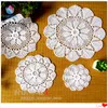 china latest products 12 pcs korean fashion cotton handmade wedding decoative lace doily for hot on the table as coaster C1210