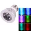 Best seller E27 3W 85V-265V 16 cores Controle remoto Dimmable Dimbable Spotlight Novo e de Alta Qualidade LED Spotlights Iluminação Interior