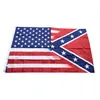 3 * 5ft America Star Flag Bandiera confederata 150 * 90 cm Poliestere Bandiere nazionali US Battle Bandiere meridionali Outdoor Garden Banner HHA1679