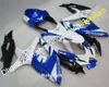 För Suzuki Body Parts K8 08 09 10 GSX R600 GSXR750 GSXR 600 750 GSXR600 2008 ~ 2010 Blue White Black Fairing (formsprutning)