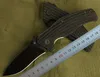 Высокое качество Flipper складной нож 440C Drop Point Blade покрытый алюминиевая ручка Открытый кемпинг EDC карманные ножи