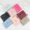 PU Women Coin Leather Purses Wallet Letters Print Zipper & Clasp Pocket Short Purse Clutch Small Wallets LBY2021