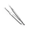 Stainless steel double head v-shaped shovel push cuticle pusher manicure supplies manicure tool suit