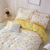 2019 set di biancheria da letto di stampe a limone giallo 3/4 pezzi per bambini/per adulti coperchio del piumino con fitta da letto set di coperture per la trapunta di frutta set di coperture da letto Y200417