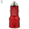 Mini Car Charger 2.4AデュアルUSBファスト充電ユニバーサル携帯電話の車充電タブレットGPS用iPhone 11 Xiaomi Samsung Huawei 200pcs /ロト