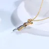 Модная пара, обнимающая кулон ожерелье изысканные золотые серебряные цвета влюбленные ожерелья женские моды хокеры любят свидетельские украшения