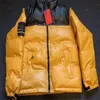 Jaquetas de couro dos homens Norte novo padrão para baixo jaqueta com letra de alta qualidade Casacos de inverno esportes Parkas casuais StreetWeartop Mens Clothings