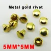 1000PCS 5MM*5MM BRONZE TONE METAL RIVETS buttons sewing clothes accessories BRAND bag rivet MR-019K