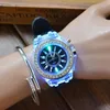 Sonderpreis Party Glow-in-the-dark LED Beleuchtete Spielzeug Neue Damen Mode Herren Silikon Diamant Uhr Student armbanduhr