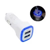 Chargeur de voiture LED 5V 2.1a Deux adaptateurs d'alimentation portables du chargeur de voiture USB pour téléphone mobile universel iPhone