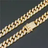 Iced Out Chains Pendant For Men Hip Hop Bling Chains Jewelry Men039S Diamond Tennis Armband med 2 Colors9999671