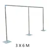 Nieuwe aankomst party achtergrond decoratie metalen frame populaire 3 x 6m (10ft met 20ft) bruiloft buizen Standhouder