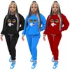 Herfst Winter Jogger Suits Twee 2 Stuk Sets Dames Fleece Trainingspakken Actieve Sweatsuits Lange Mouw Hoodie Sweatpants Casual Sportswear Groothandel Bulk 5918