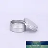 20ml Aluminium Cream Jar Pot Metall Förvaring Box Mini Tenn Lådor För Lip Balm Tea Cans Candle Jar Tom Makeup Organizer Spices Jars