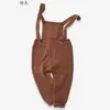 Knitting Baby Girls Girlsuit Outono Menino Menina Macacão Pretty Thitted Infantil Dungarees Candy Color Long Calças Jumpsuit LJ201019