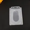 1000 Pcs Transparent Case Clear Hard Plastic Badge Holder Card Files ID Credit Holder Horizontal and Vertical Style SN4415