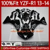 100٪ fit oem fairings ل yamaha yzf-r1 yzf r 1 1000 cc yzfr1 13 14 moto bodywork 94no.55 yzf r1 1000cc yzf1000 2013 2014 yzf-1000 2013 2013 حقن العفن الجسم لامع الأزرق