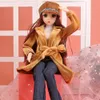 1/4 bambola BJD 45 cm 18 bambole snodate con abiti di moda completi vestiti set cappello scarpe parrucca trucco ragazze fai da te vestire giocattoli LJ201031