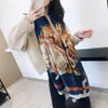 2021 famous designer ms xin design gift scarf high quality 100% silk scarf size 180x90cm free delivery Buu4