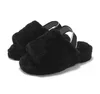 women furry slippers fluff yeah slides sandal Australia fuzzy soft house ladies womens shoes fur fluffy sandals mens winter slipp G6Rf#